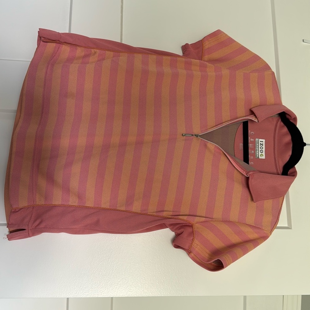 Izod Pink Polo with Carbon Technology